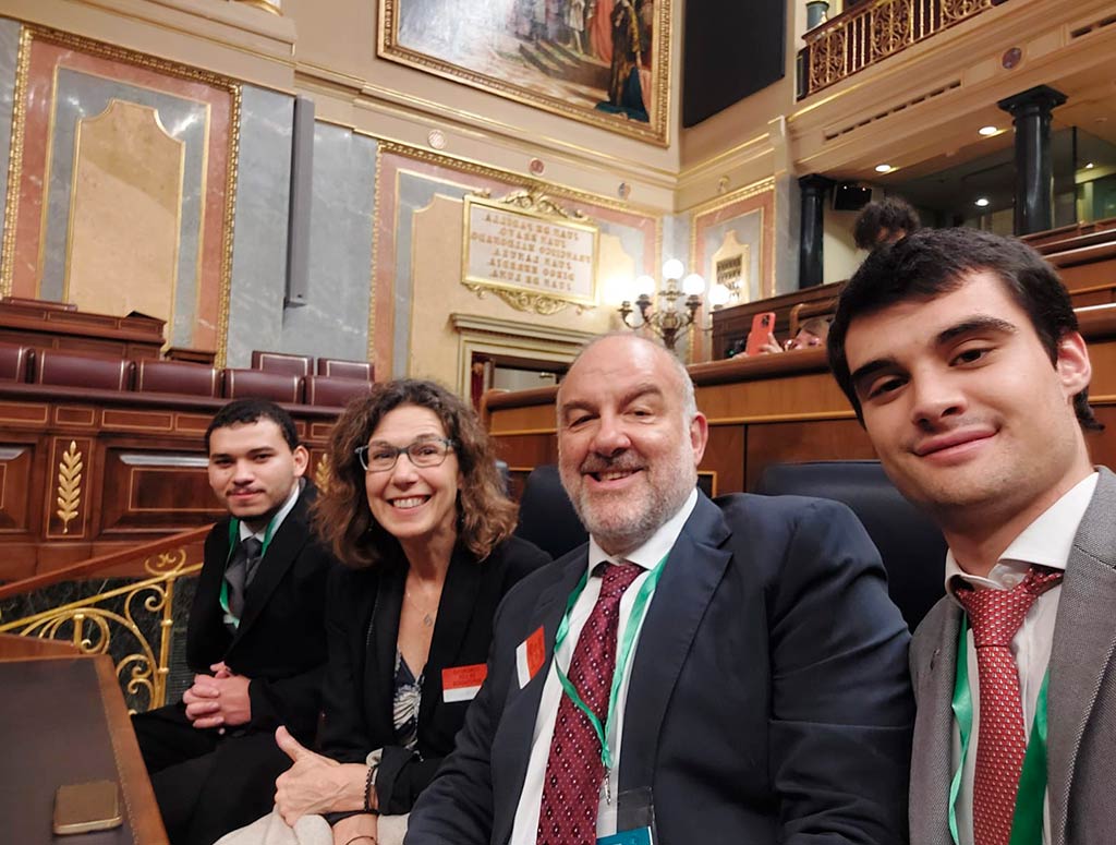 Equipo del colegio mayor Larraona que asistió a las Jornadas de Colegios Mayores Universitarias.