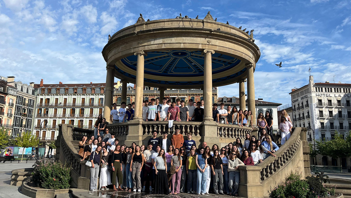 Colegiales en Pamplona