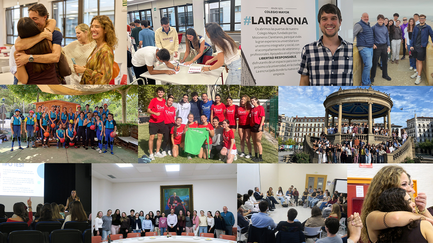 Collage colegiales y colegialas Colegio Mayor Larraona